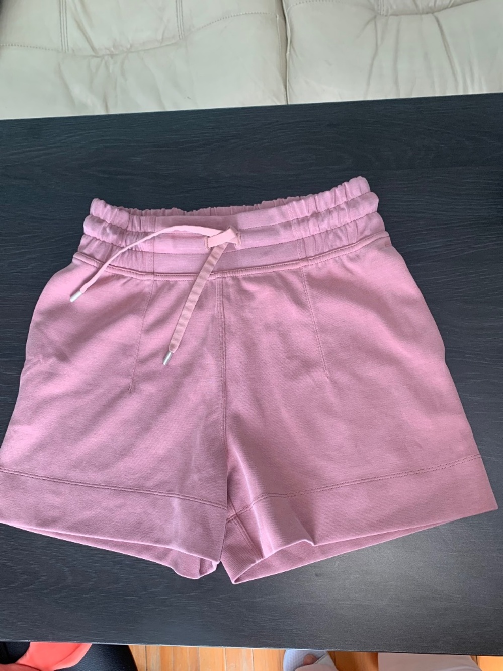 Lululemon pink/coral softstreme shorts